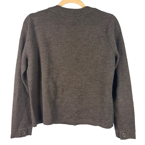 Charter Club Merino Wool Oversized Buttons Cardigan Gray Size Small Casual Knit - Picture 4 of 6